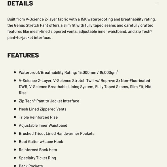 Volcom Burgundy Snow Ski Pant - Picture 8 of 8